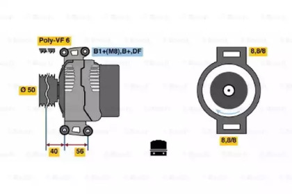 Генератор BOSCH 0 986 047 460