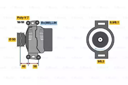 Генератор BOSCH 0 986 047 790