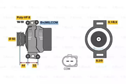 Генератор BOSCH 0 986 047 810