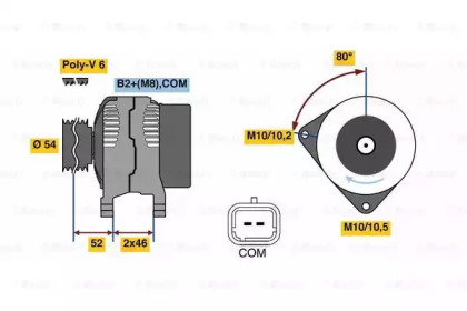 Генератор BOSCH 0 986 048 360