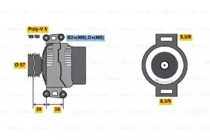 Генератор BOSCH 0 986 048 620