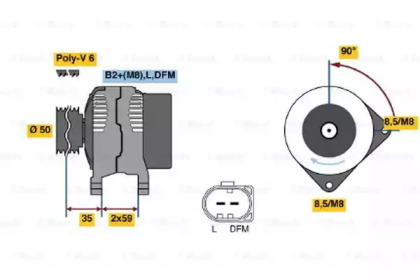 Генератор BOSCH 0 986 048 891