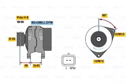 Генератор BOSCH 0 986 049 091