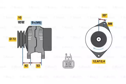 Генератор BOSCH 0 986 049 880