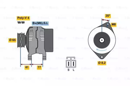 Генератор BOSCH 0 986 049 900