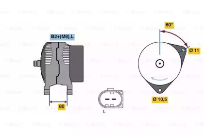 Генератор BOSCH 0 986 049 950