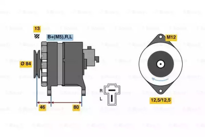 Генератор BOSCH 0 986 080 160