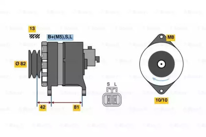 Генератор BOSCH 0 986 080 170