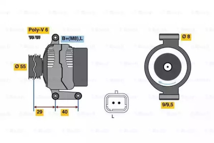 Генератор BOSCH 0 986 080 220