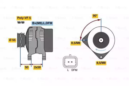 Генератор BOSCH 0 986 080 290