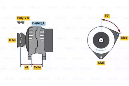 Генератор BOSCH 0 986 080 340