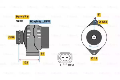 Генератор BOSCH 0 986 081 410