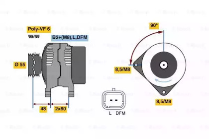 Генератор BOSCH 0 986 080 400