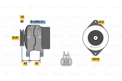 Генератор BOSCH 0 986 080 430