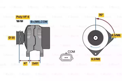 Генератор BOSCH 0 986 080 710