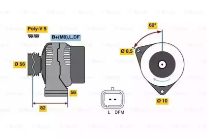 Генератор BOSCH 0 986 080 780