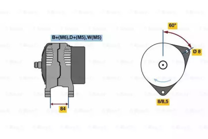 Генератор BOSCH 0 986 080 820