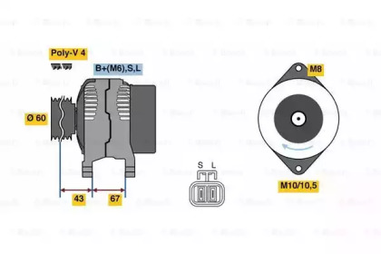 Генератор BOSCH 0 986 080 940