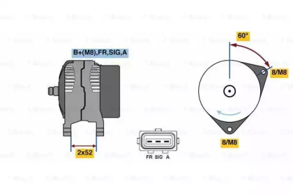 Генератор BOSCH 0 986 081 090