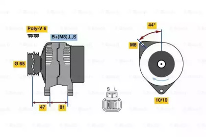 Генератор BOSCH 0 986 081 250