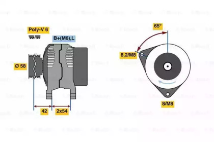 Генератор BOSCH 0 986 081 260