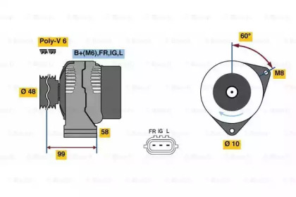 Генератор BOSCH 0 986 081 290