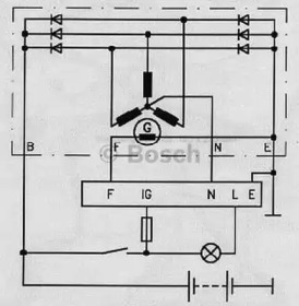 Регулятор генератора BOSCH 0 986 190 008