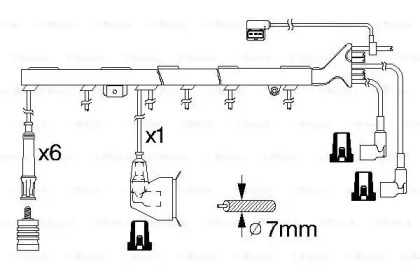 Комплект электропроводки BOSCH 0 986 356 324