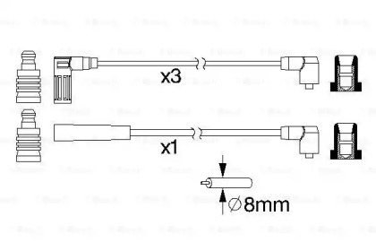 Комплект электропроводки BOSCH 0 986 356 733