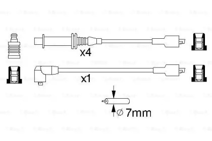 Комплект проводов зажигания BOSCH 0 986 356 769