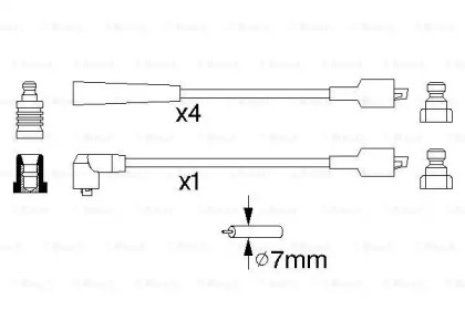 Комплект проводов зажигания BOSCH 0 986 356 786