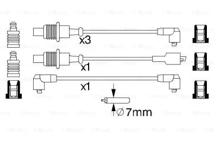 Комплект проводов зажигания BOSCH 0 986 356 851