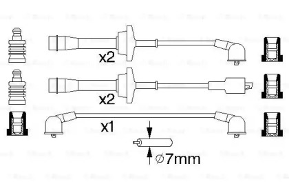 Комплект проводов зажигания BOSCH 0 986 356 938