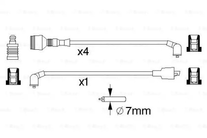 Комплект проводов зажигания BOSCH 0 986 357 014