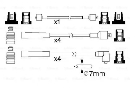 Комплект проводов зажигания BOSCH 0 986 357 103