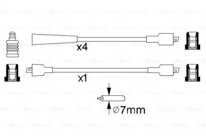 Комплект проводов зажигания BOSCH 0 986 357 133