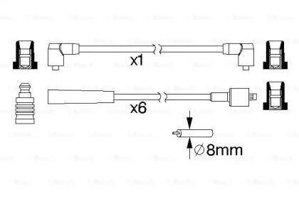 Комплект электропроводки BOSCH 0 986 357 164