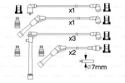 Комплект электропроводки BOSCH 0 986 357 174