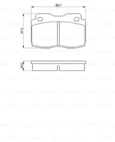 Комплект тормозных колодок, дисковый тормоз BOSCH 0 986 424 047