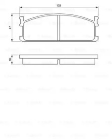 Комплект тормозных колодок, дисковый тормоз BOSCH 0 986 424 157