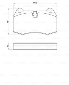 Комплект тормозных колодок BOSCH 0 986 424 209