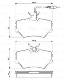 Комплект тормозных колодок BOSCH 0 986 424 217