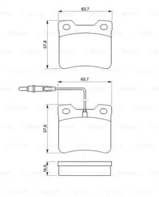 Комплект тормозных колодок BOSCH 0 986 424 229