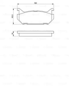 Комплект тормозных колодок BOSCH 0 986 424 266