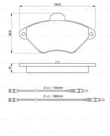 Комплект тормозных колодок BOSCH 0 986 424 278