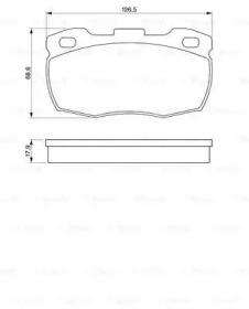 Комплект тормозных колодок BOSCH 0 986 424 286