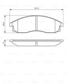 Комплект тормозных колодок BOSCH 0 986 424 340