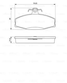 Комплект тормозных колодок BOSCH 0 986 424 373