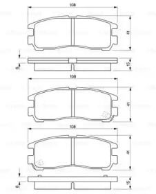 Комплект тормозных колодок BOSCH 0 986 424 467