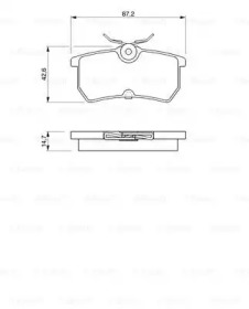 Комплект тормозных колодок BOSCH 0 986 424 472